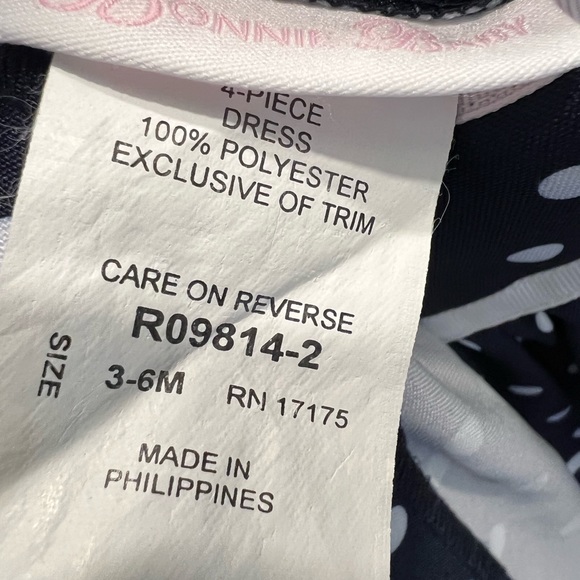 4 pc Navy Polka Dot 3-6 months Bonnie Baby - Picture 9 of 9